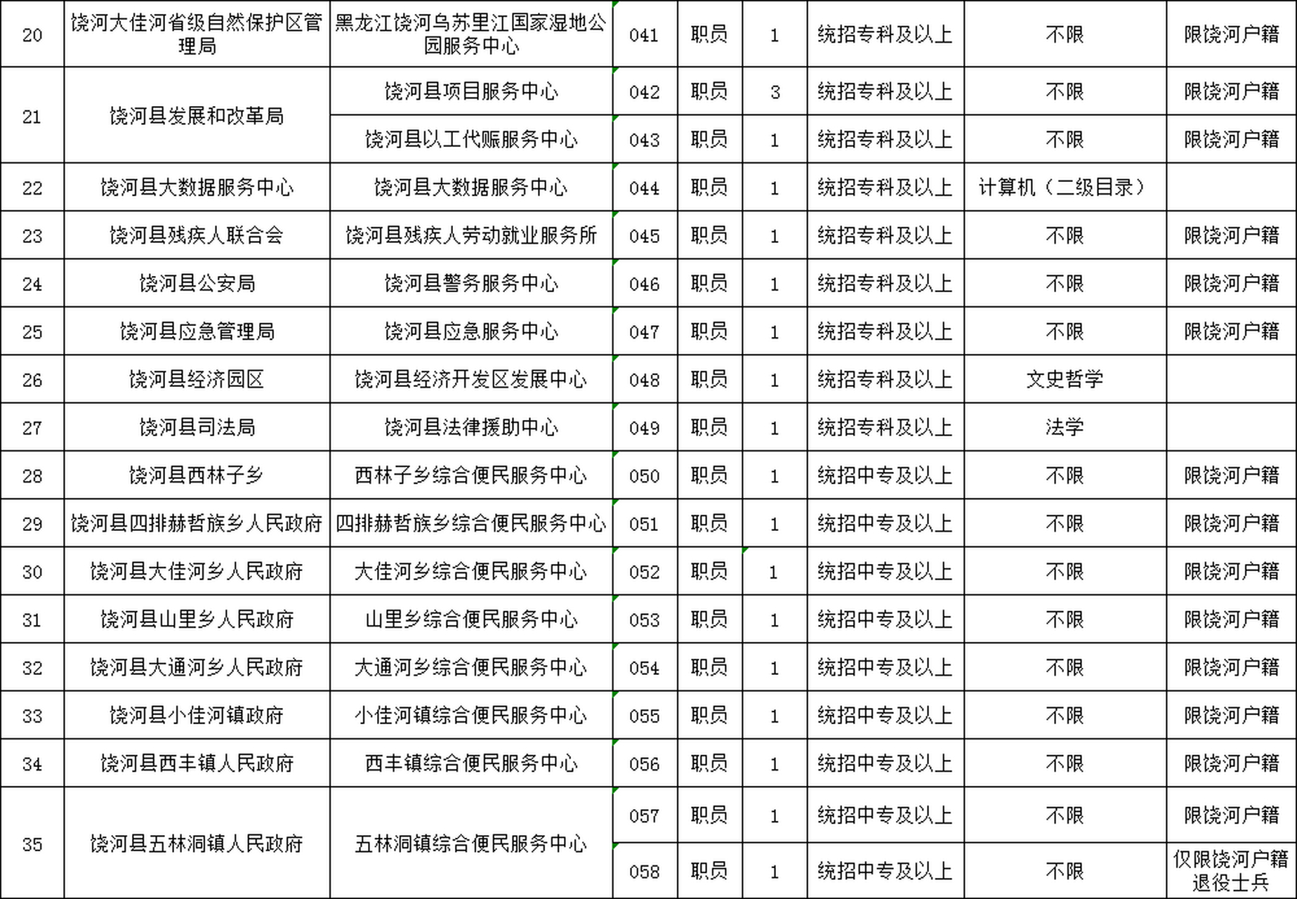 洮北区数据和政务服务局最新招聘信息详解